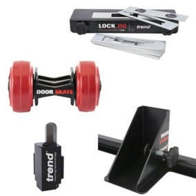 Trend Door Fitting Tools Door Skate Door Holder Lock Cutting Jig + Corner Chisel