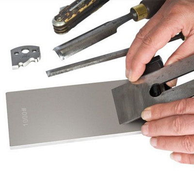 Trend Craft Pro 4-Inch Folding Diamond Sharpening Stone – Dual Grit 360/600, For Chisels, Knives, Tools