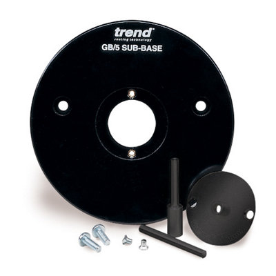 Trend GB/5/R Sub Base Bush + Pins for Festool OF1400 Bosch POF1400 ...