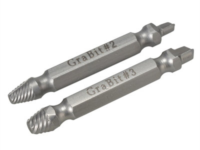 Trend GRAB/SE1/SET x2 Grabit Screw Removers Rounded Screw Broken Bolt Extractor