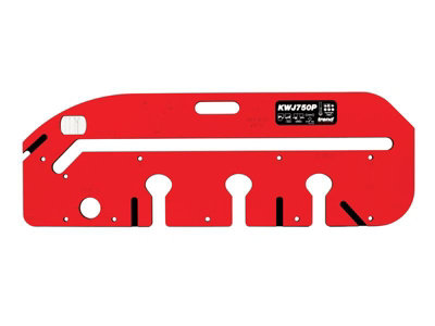 Trend KWJ750P Red Pro Kitchen Worktop Jig 150-750mm and Square Off Tool KWJ/OSD