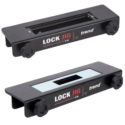 Trend Lock Jig LOCK/JIG Mortise Lock Face Plate Router Template + Bush ...
