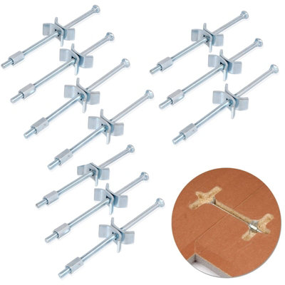 Trend PC/10/M Kitchen Worktop Joining Bolts 150mm Panel Butt Connectors 10 Pack