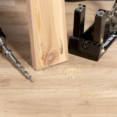Trend PH JIG Pocket Hole Jig Inc Clamp Drill Bit 9.5mm Holes Adjustable TREPHJIG
