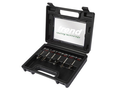 Trend SET/SS11X1/4TC 1/4in TCT Router Cutter Set, 6 Piece TRESET6PC14