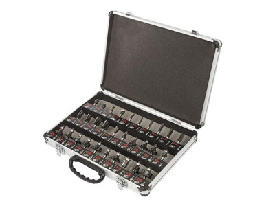 Trend SET/SS31X1/4TC TCT 30 Piece Router Bit Set 1/4 Inch Shank Cutters Cased