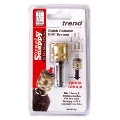Trend SNAP/QC Snappy Quick Release Chuck Takes All Snappy Accessories Drill Bits
