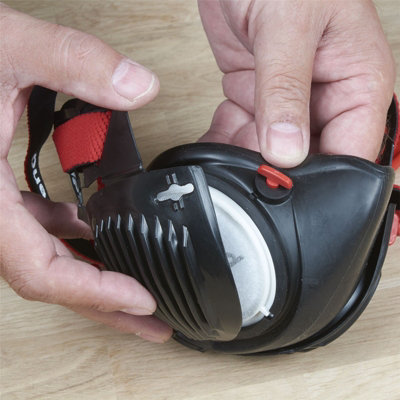 Trend STEALTH/SM AIR STEALTH Half Face Dust Mask Small Medium with P3 ...