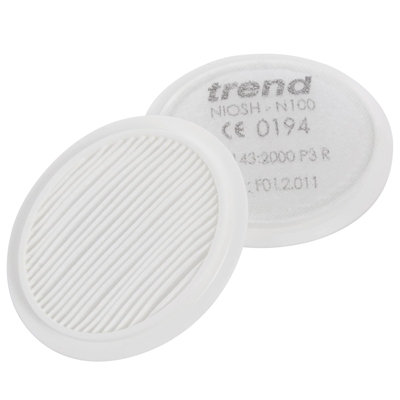 Trend STEALTH/SM AIR STEALTH Half Face Dust Mask Small Medium with P3 ...