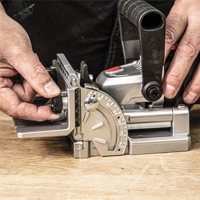 Trend T18S/BJK1 T18S 18v Biscuit Jointer - 1 x 4.0Ah Battery + Charger + Blade - 6