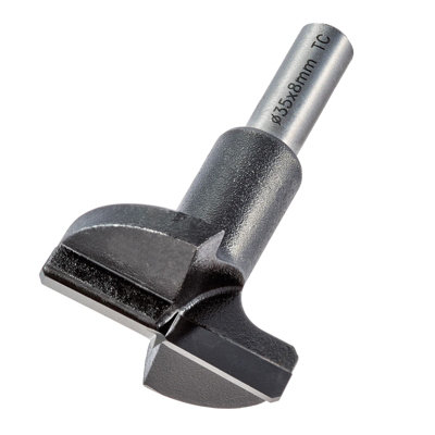 Trend T420/35X8MMTC T420/35 x 8mm TCT Hinge Sinking 35mm Cutter Pillar Drill Bit