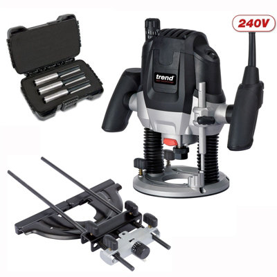 Trend T7EK 1/2in 2100W Plunge Cut Router 240V + Kitchen Worktop 50mm ...
