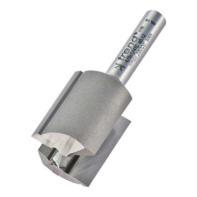 Trend TCT 1/4" 2 Flute Plunge Router Cutter 20mm Chipboard Ply Hardwood Plastic