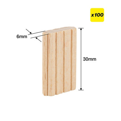 Trend TEN/6X30/100 Beechwood Mortice Tenons 6X30mm Festool Domino System X100