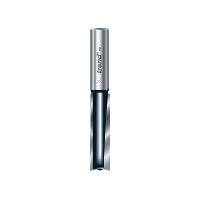 Trend Two Flute Cutter, Extra Long Shank Multi Colour (12.7 x 50mm)