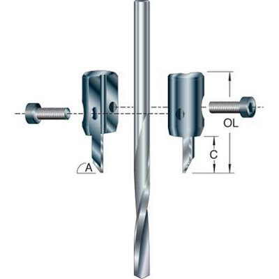 Trend UNI/CS TCT Countersink Drill Bit Attachment 3mm - 7.2mm Countersinking Bit