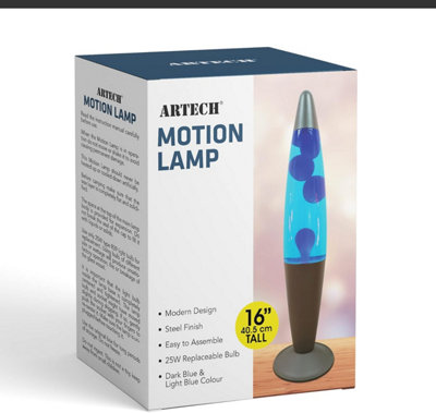 Trendi 16 Inches Tall Aluminium Base Soothing Motion Lamp for ...