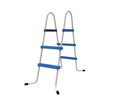 Trendi 2 Step / 3 Pool Ladder For Above Ground Swimming Wall Height ...