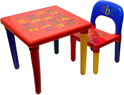 Plastic table and chair set for toddlers best sale