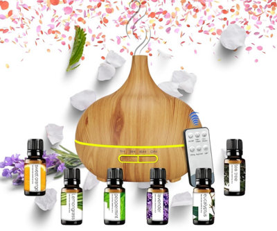 Trendi Essential Oil Diffuser Mist Humidifier Ultrasonic Vaporizer (Natural Wood Grain) Price Comparisons | Compare The Build