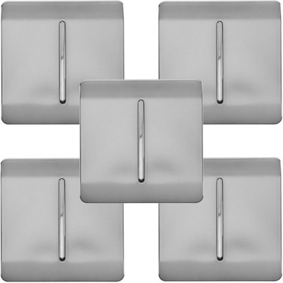 Trendi Modern 1 Gang 1 or 2 way Screwless Rocker Light Switch in ...