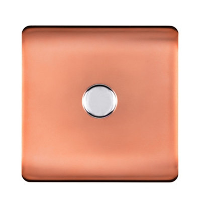 Trendi Switch 1 Gang 1 or 2 way 150w Rotary LED Dimmer Light Switch in ...
