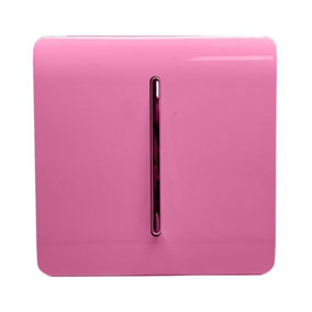 Trendi Switch 10A Triple Pole Bathroom Fan Isolator Switch in Candy Pink