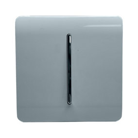 Trendi Switch 10A Triple Pole Bathroom Fan Isolator Switch in Cool Grey