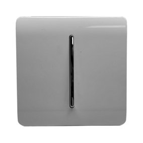 Trendi Switch 10A Triple Pole Bathroom Fan Isolator Switch in Light Grey