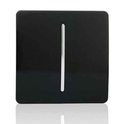 Trendi Switch Black 1 Gang 2 Way 10 Amp Light Switch
