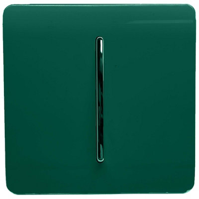 Trendi Switch Dark Green 1 Gang 1 or 2 way Light Switch