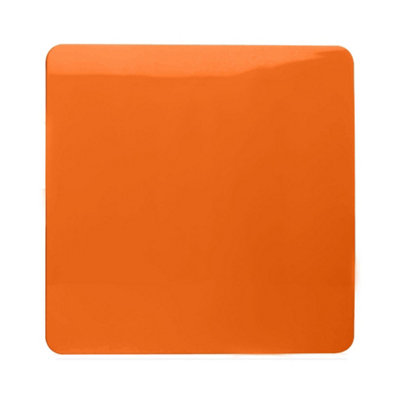 Trendi Switch Orange Single Blanking Plate, ART-BLKOR