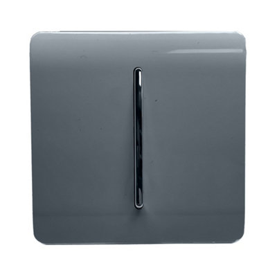 Trendi Switch Warm Grey 1 Gang 2 Way 10 Amp Light Switch