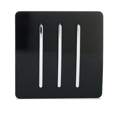 Trendiswitch Black 3 Gang 2 Way 10 Amp Switch