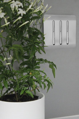 Trendiswitch BRUSHED STEEL 3 Gang 1 or 2 way Light Switch