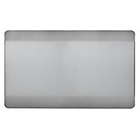 Trendiswitch BRUSHED STEEL Double Blanking Plate