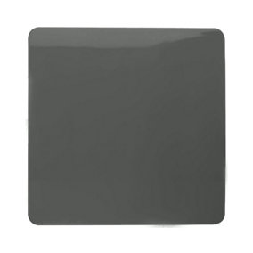 Trendiswitch Charcoal 1 Gang Blanking Plate