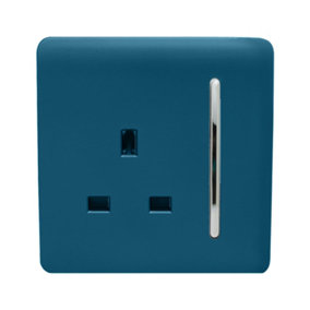 Trendiswitch MIDNIGHT BLUE 1 Gang 13 Amp Switched Socket