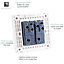 Trendiswitch Navy 2 Gang 2 Way 10 Amp Switch