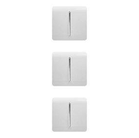 Trendiswitch WHITE 1 Gang 2 Way 10 Amp Switch (3 Pack)