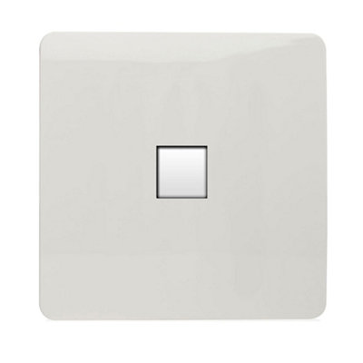 Trendiswitch White 1 Gang PC CAT 5/6