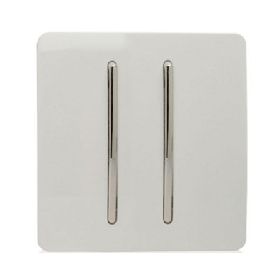 Trendiswitch White 2 Gang 2 Way 10 Amp Switch 2 Gang 2 Way