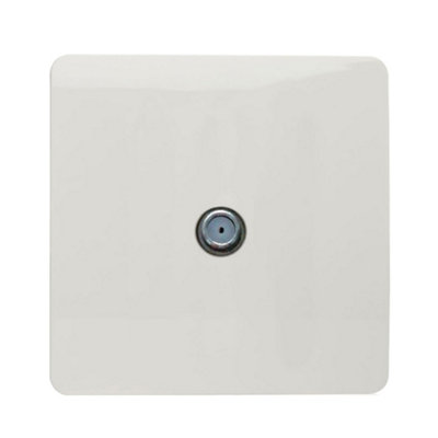 Trendiswitch White TV Satellite Socket