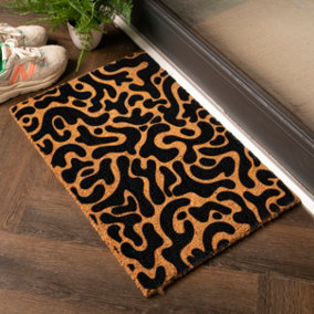 Trendy Blobs Pattern Design Doormat