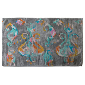 Trendy tribal pattern in watercolour style (Bath Towel) / Default Title