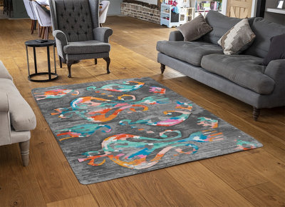 Trendy Tribal Pattern In Watercolour Style Special Soft Home Rug