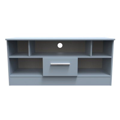 Trent 1 Drawer TV & Media Unit in Denim (Ready Assembled)