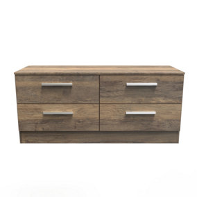 Trent 4 Drawer Bed Box in Vintage Oak (Ready Assembled)