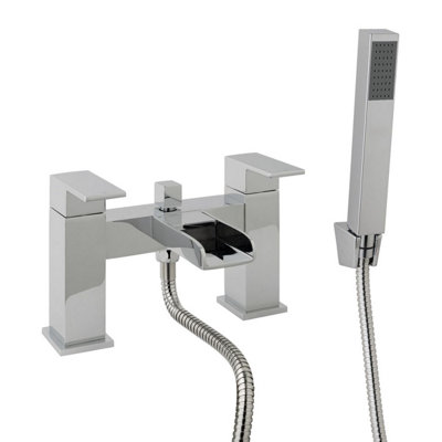 Trent Bath Shower Mixer & Basin Mixer Tap with Click Waste Chrome