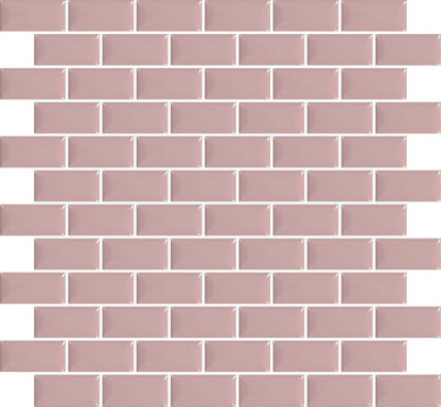 Trentie Mini Metro Blush - Peel and Stick Mosaic Tile Price Comparisons | Compare The Build